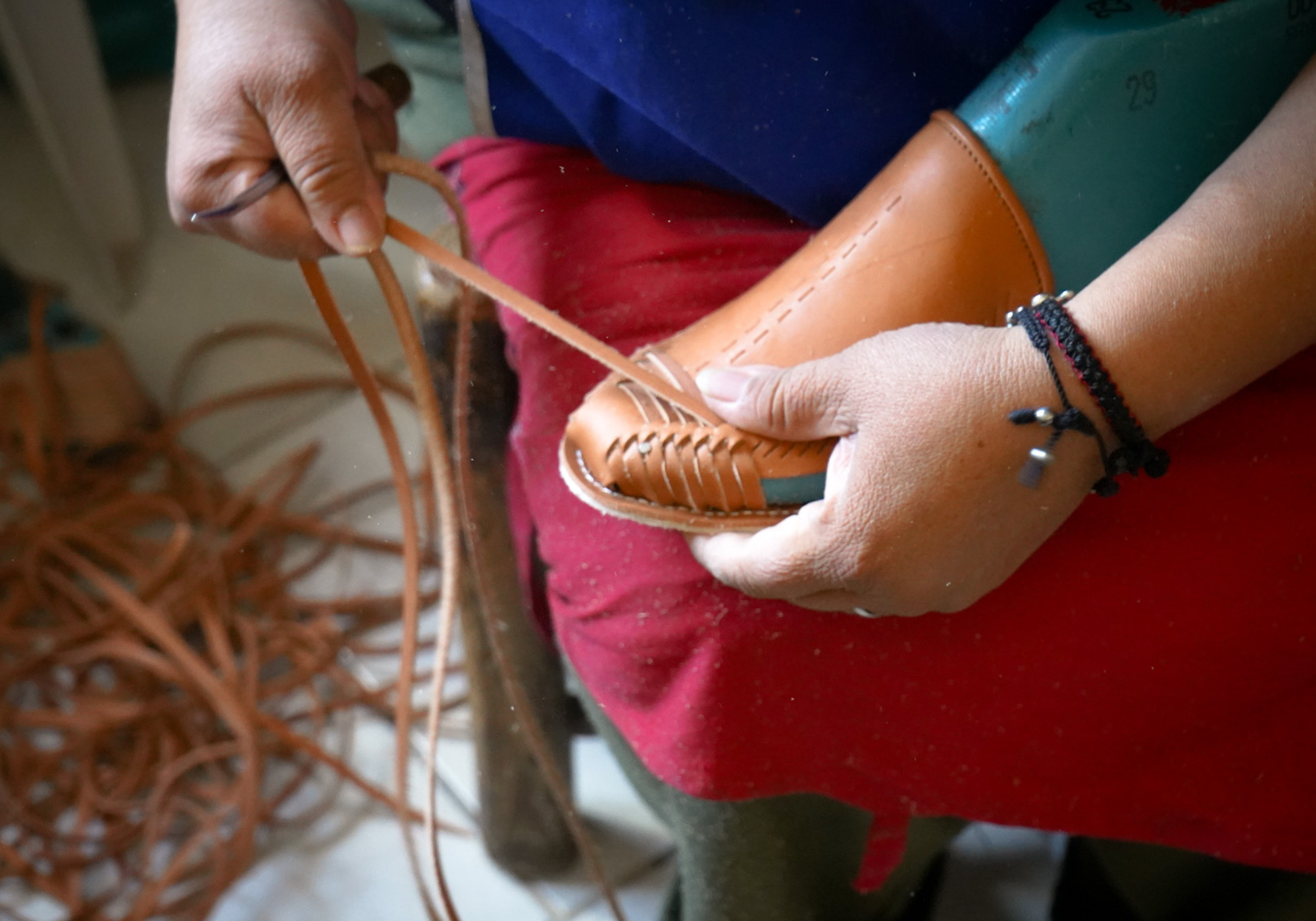 Cano Javier Natural Cognac sustainable huarache production process