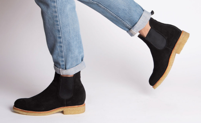 Cano Armando Black suede leather boot lifestyle 