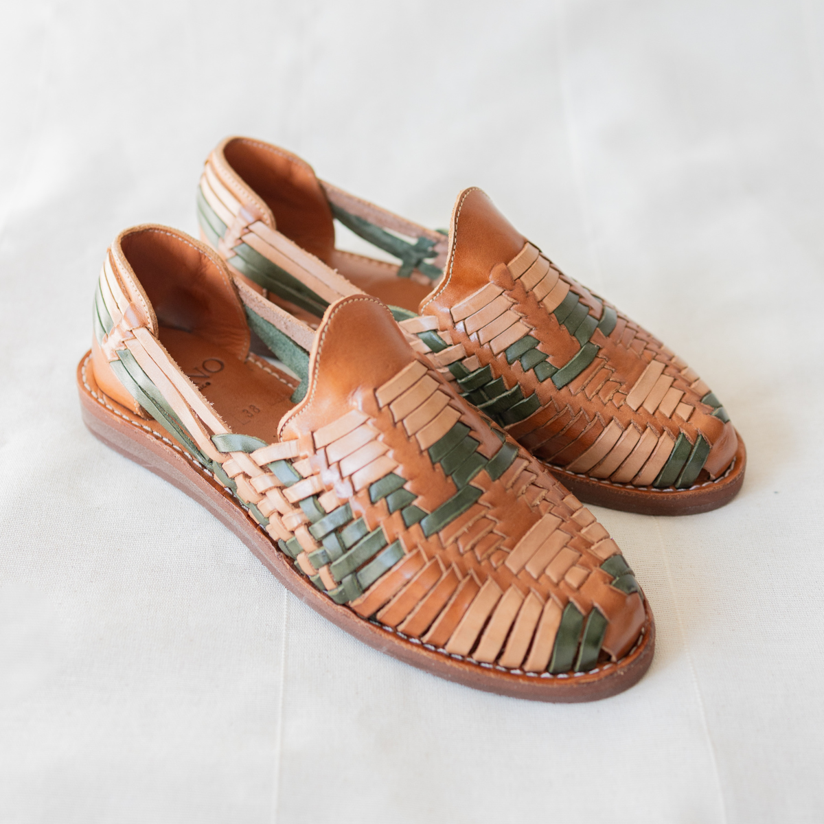 Authentic Huaraches MARA Wedge Cognac CANO