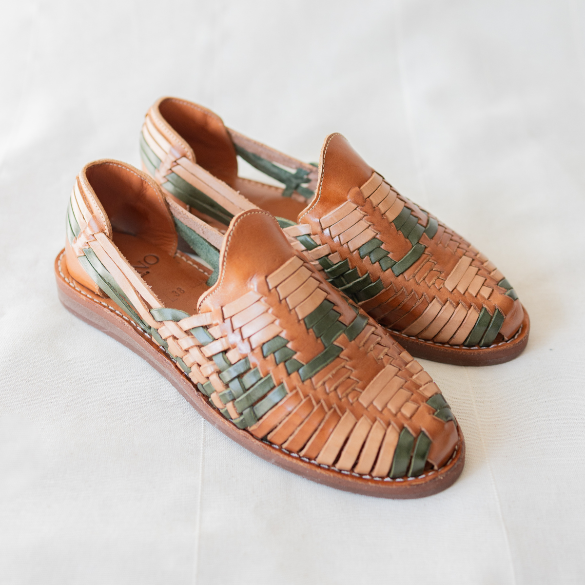 Cano Mara Wedge Terra hand-woven huarache side view