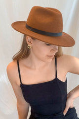 Marissa Gold Earrings Hammered