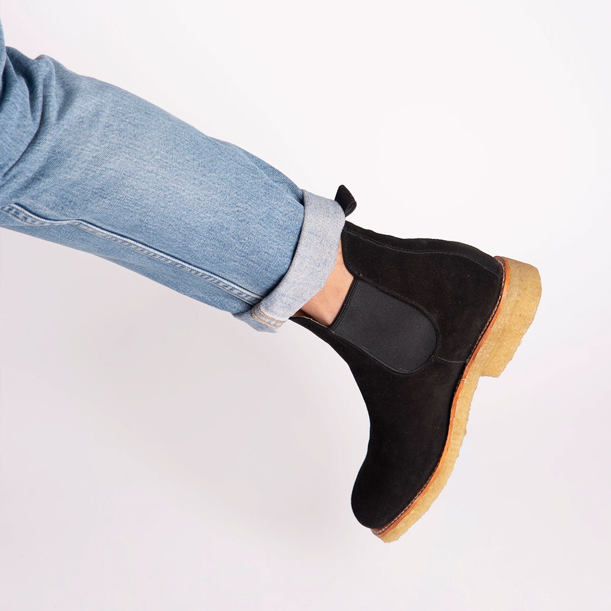 ARMANDO Chelsea Natural Boot Black Suede - CANO