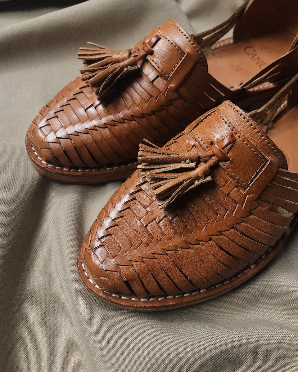 ELENA Cognac Fairly Handmade Huarache - CANO