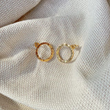 Marissa Gold Earrings Hammered - CANO