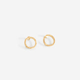 Marissa Gold Earrings Hammered - CANO