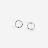 Marissa Silver Earrings Hammered - CANO