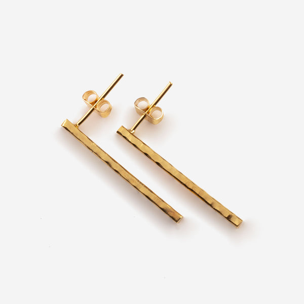 MARIBEL Gold Earring Hammered - CANO