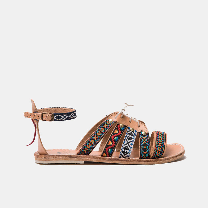 UO Woven Huarache Tan Open Toe Sandals | Urban Outfitters UK
