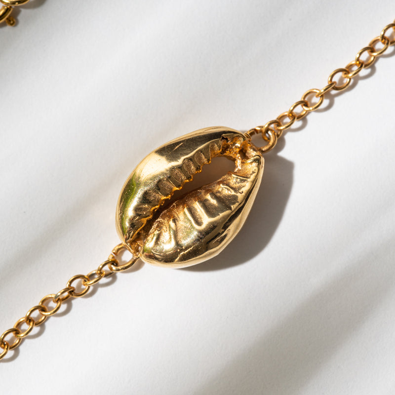 Bracelet Cowrie Shell Gold – Fern