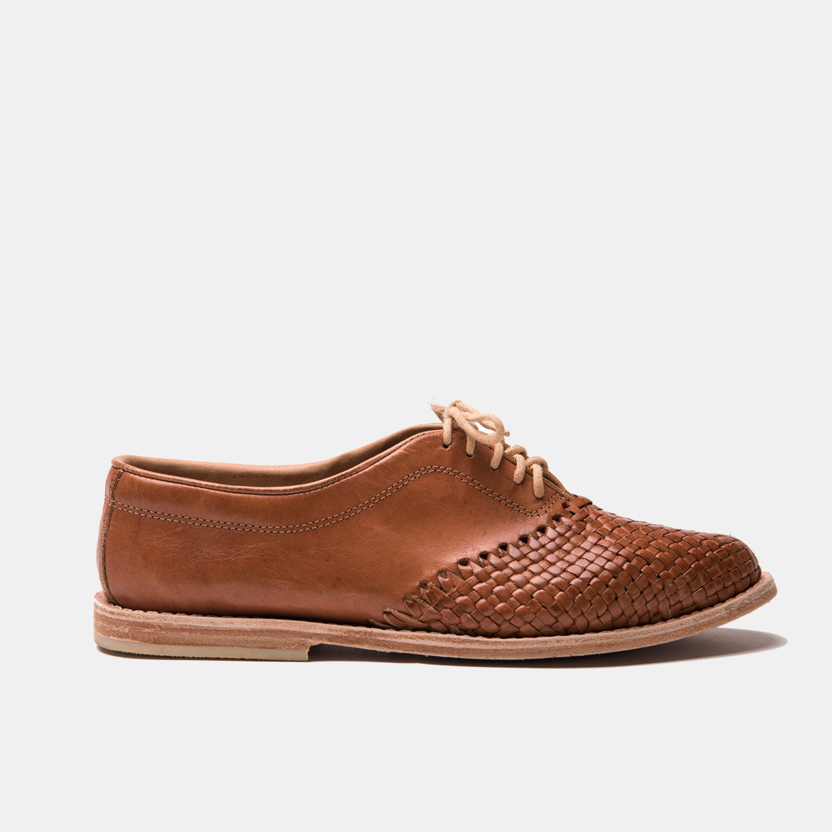 Cano Hidalgo brown leather shoe side view 