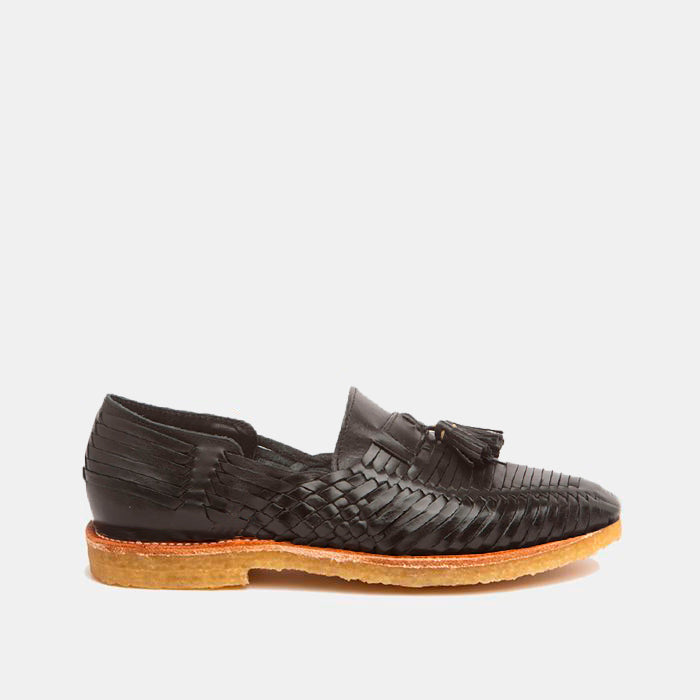 Cano Julio Natural Black sustainable mocassin side view