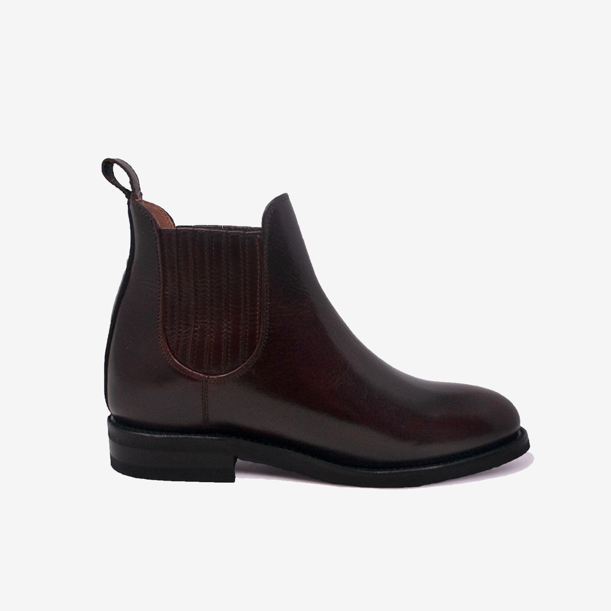 Cano Lorena Chelsea Boot Chocolate handcrafted side view