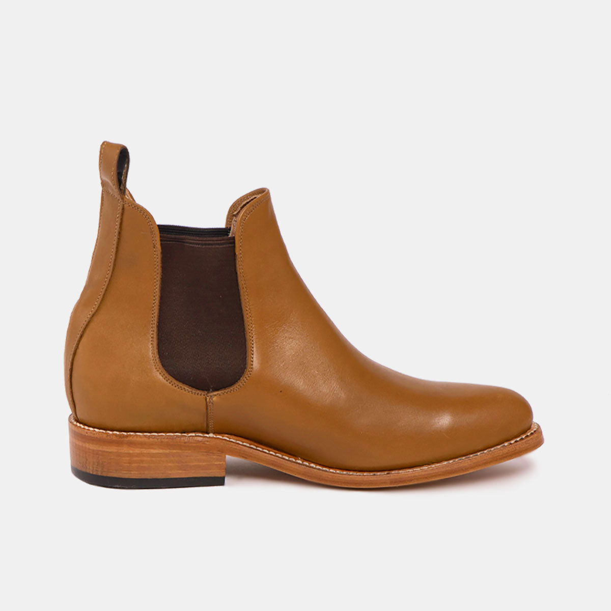 Cano Manuel Chelsea boot Cognac sustainable side view