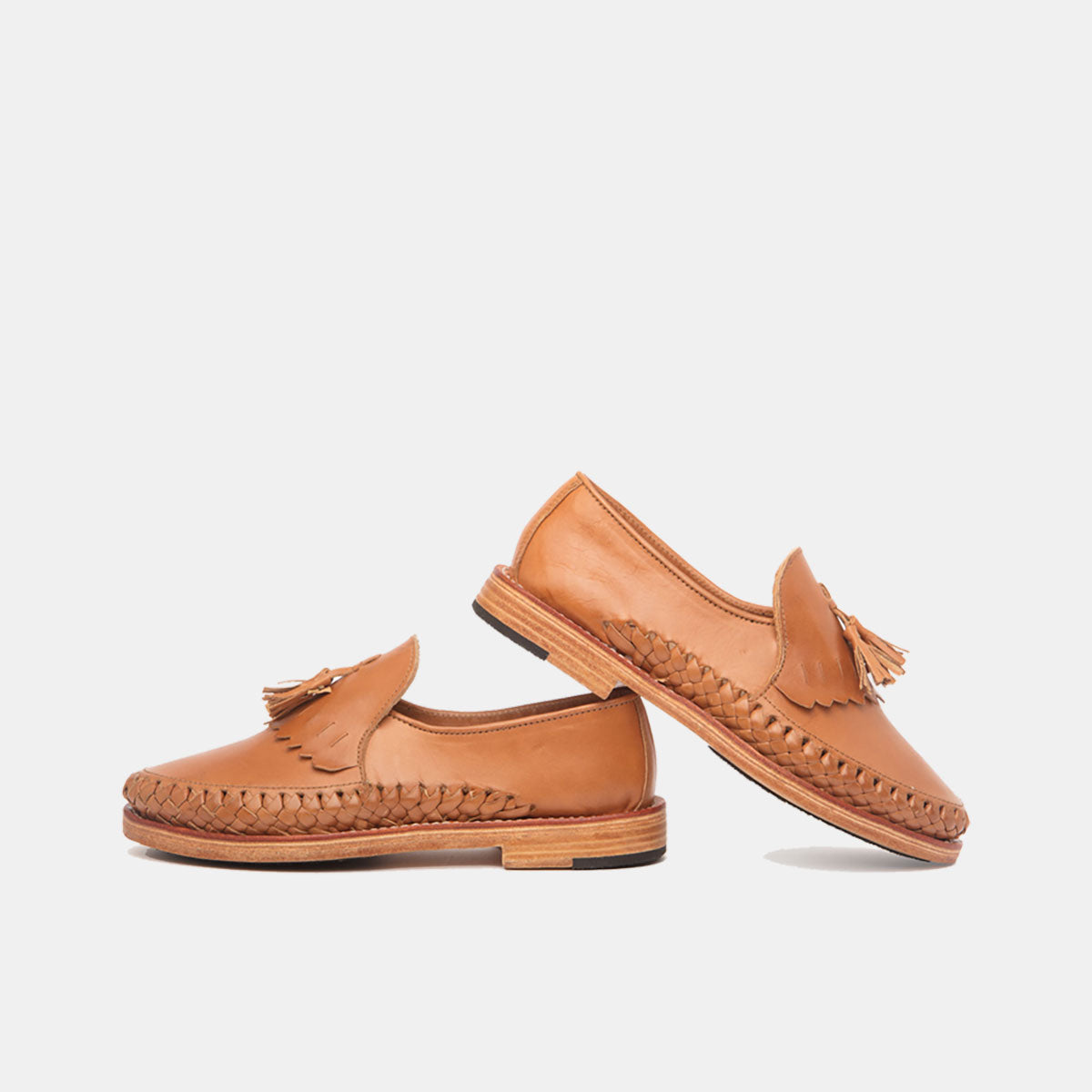 Cano Mario Cognac mexican huarache side view