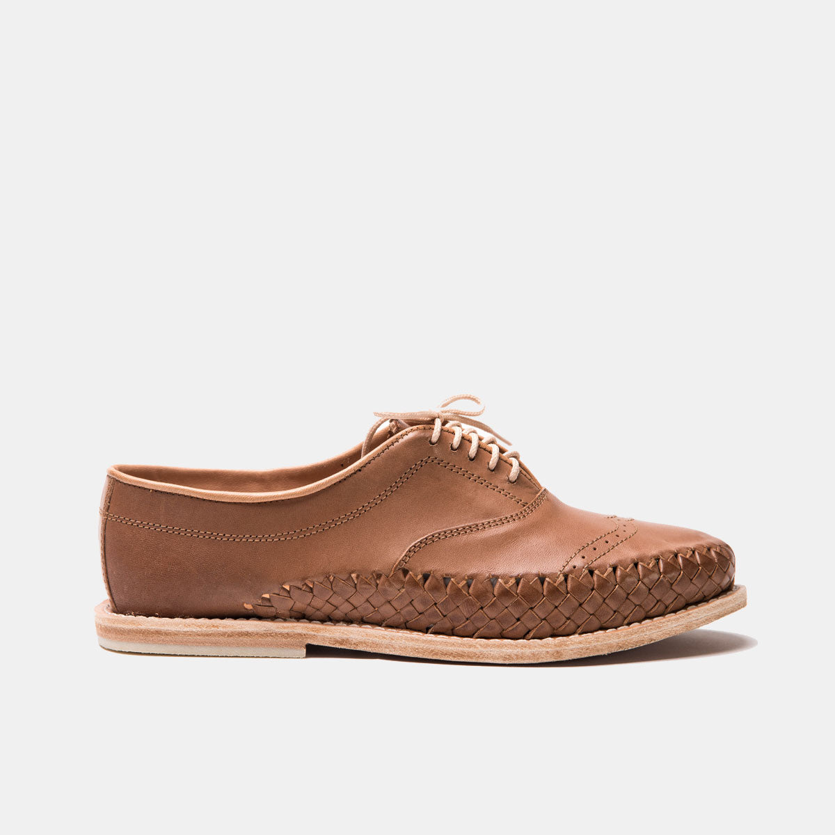 Cano Pancho Caballero Brown sustainable oxford side view