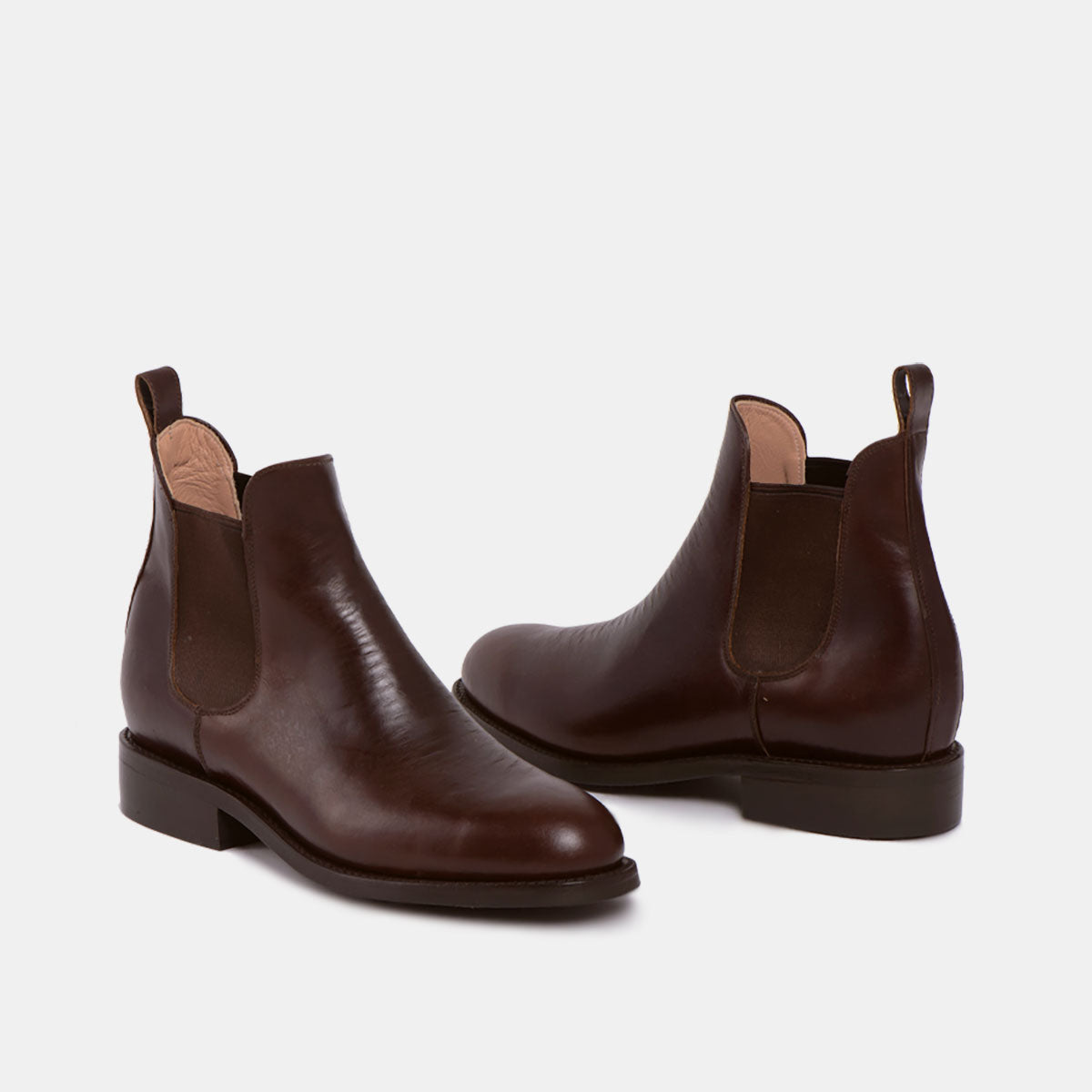 Cano Pedro Chelsea Brown goodyear welted boot front and back view